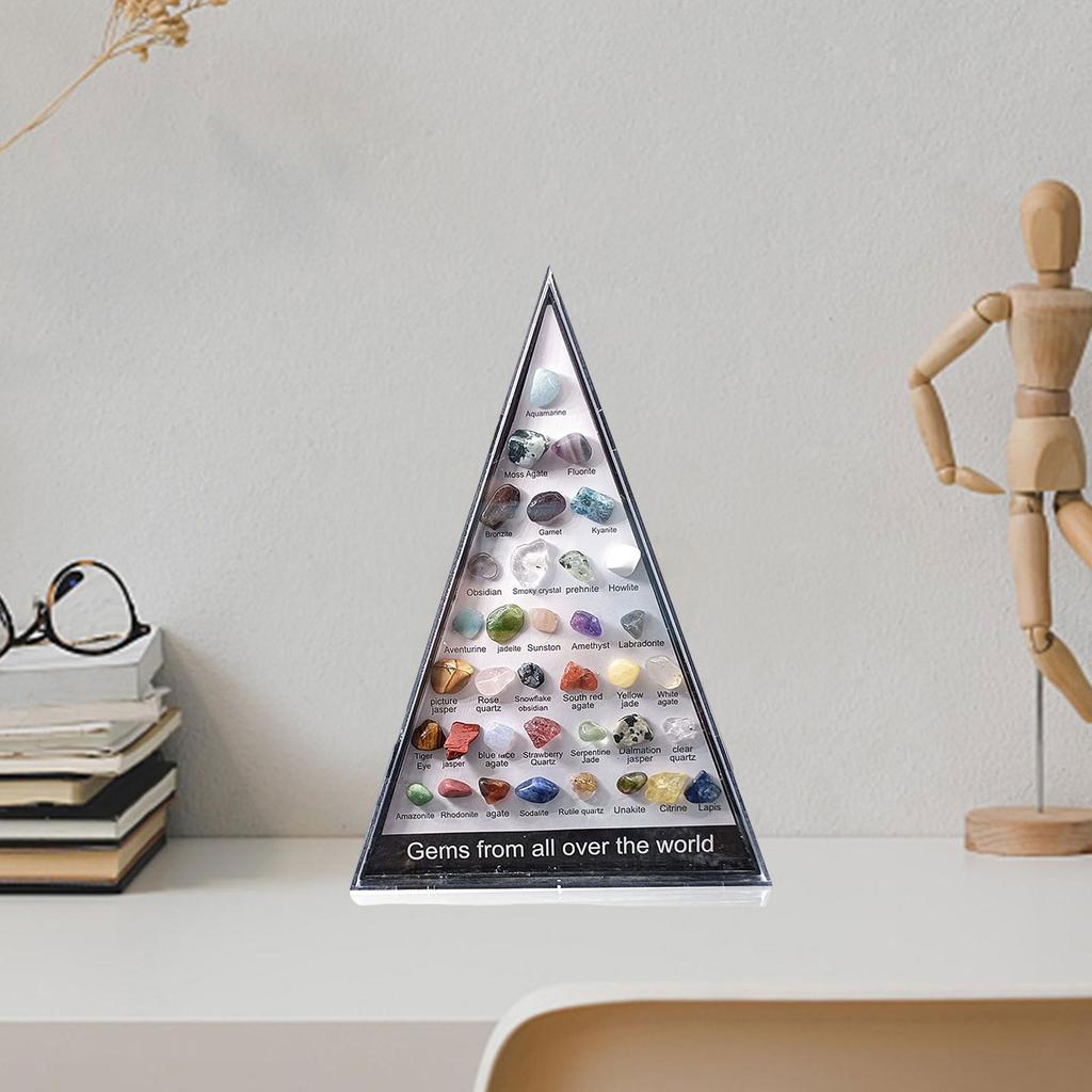 Crystal Rock Collection 36pcs Gem Set Natural Healing Crystals Stones Mineral Specimen Irregular Stone Collect Home Room Decor