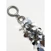 SIMILLENT SPANGLE RABBITS FOOT KEYRING_SILVER