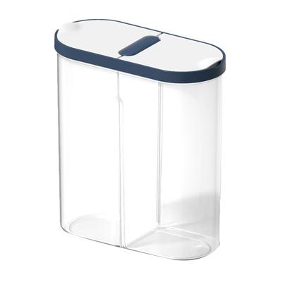 Cereal Container Plastic Space Saving Divided Storage Airtight Food Storage Containers for Kitchen