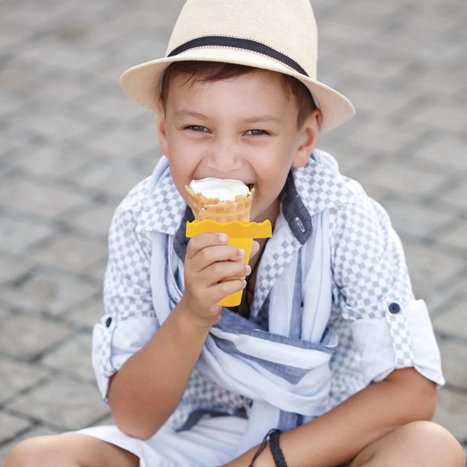 

Ice Cream Cone Holder Reusable Drip-Proof Ice Pop Holder Kitchen Accessories For Summer Desserts Yogurt Snack Outdoor Party Cafe China Mainland