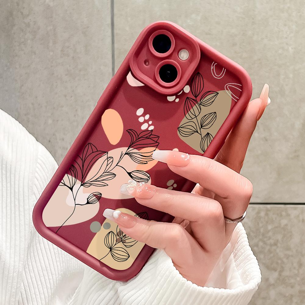 Soft Silicone Square Ladder Printing Pattern Phone Casing Full Cover Camera Shockproof Protection Rubber Case for Vivo