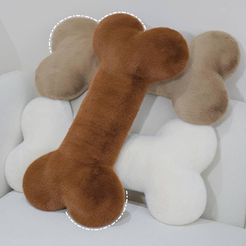 Shape Puppy Bone Plush Toy Cute Cartoon Throw Pillow Doll Decoration Pendant