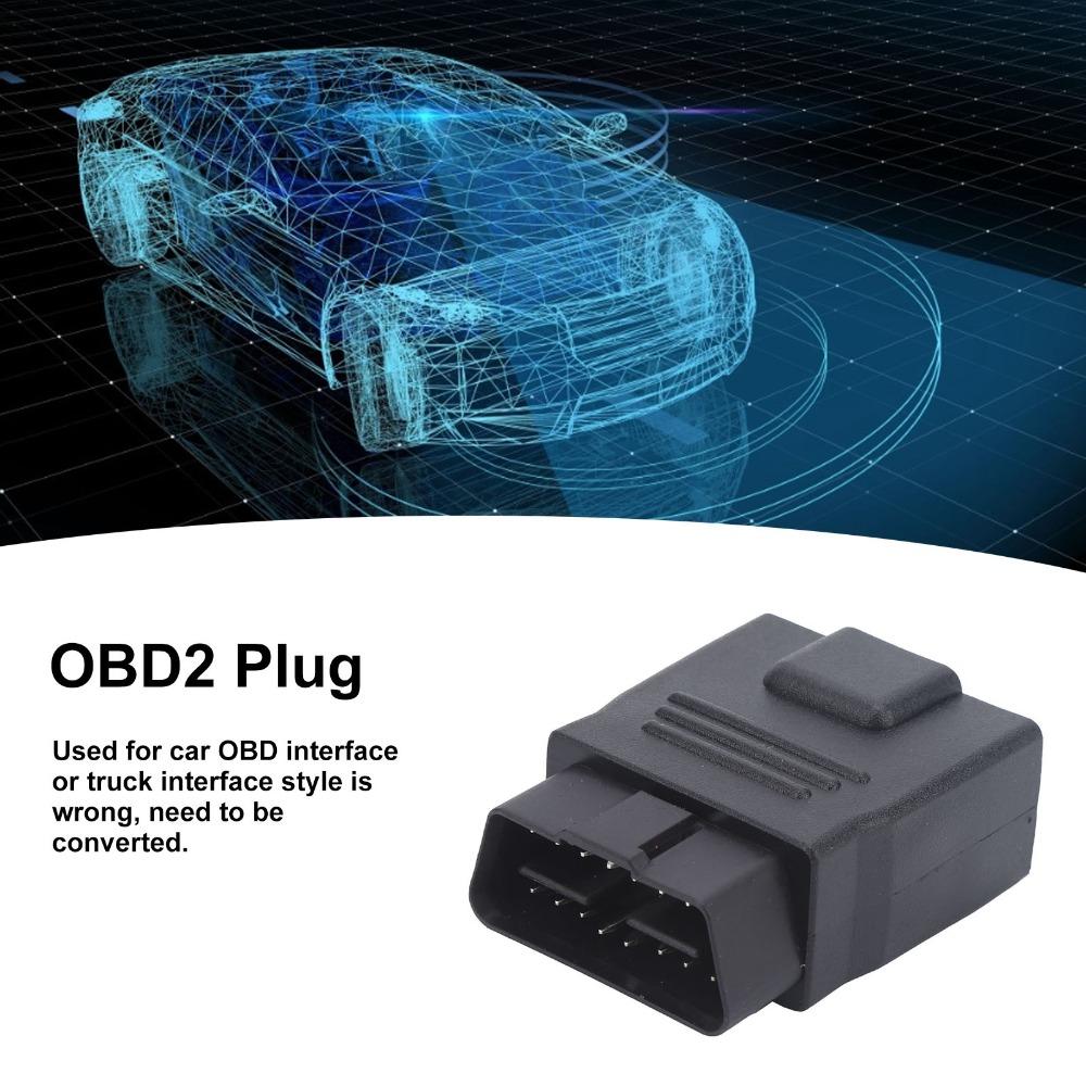 ABS OBD2 Connector Male To Female 16Pin OBD2 Adapter OBD Port Extension  OBD2 Interface Extension