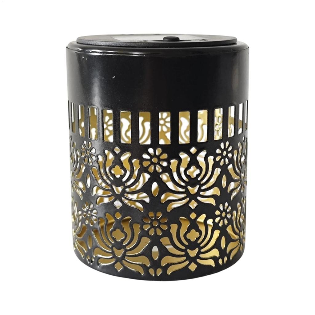 Hollow Flower Solar Fence Lights Waterproof Garden Lanterns Decorative Deck & Patio Lighting, for Yard Garden Outdoor Walkway