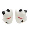 Cat and Cat with Gold Cushion Stylish Right Paw for Good Business Grand Opening Feng Shui Money Luck Lucky Anniversary Money-beckoning Human-beckoning