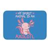 Custom Smiling Leucistic Axolotl Doormat Non-Slip Entrance Bath Kitchen Door Floor Mats Salamander Animal Living Room Carpet Rug
