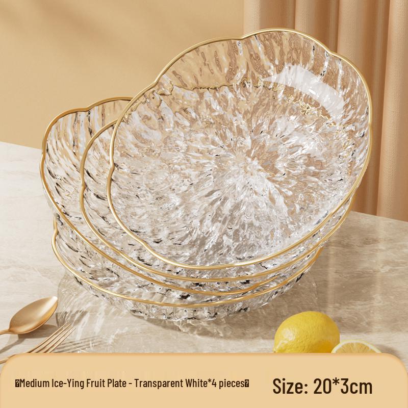 Modern Luxury Fruit and Snack Display Plate for Living Room