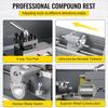 1100W Mini Metal Lathe 220MMx750MM Variable-Speed Metal Lathe RPM Metal Milling Machine Digital Milling Metal Lathe with 3-Jaw Chuck, MT5 Spindle