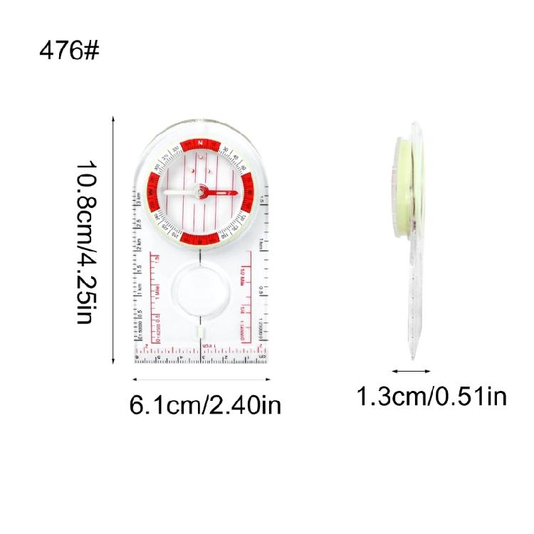 Baseplate Map Compasses with Scale Ruler Accurate Orienteering Compasses for Backpacking, Camping, Survival Navigation