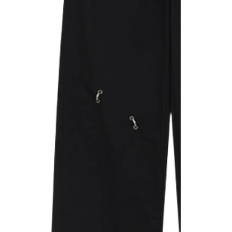 WE11DONE Perforated Detail Comfortable Trendy Design Casual Pants Women bottoms WD-PT1-26-224-W-BK