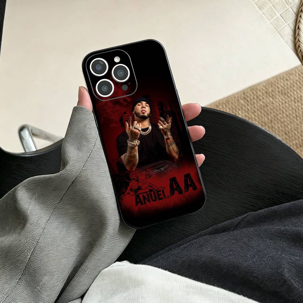 Anuel AA-Real Hasta La Muerte Phone Case For iPhone 17, 16,15,14,13,12,11 Plus,Pro Max, Others Soft Black Cover