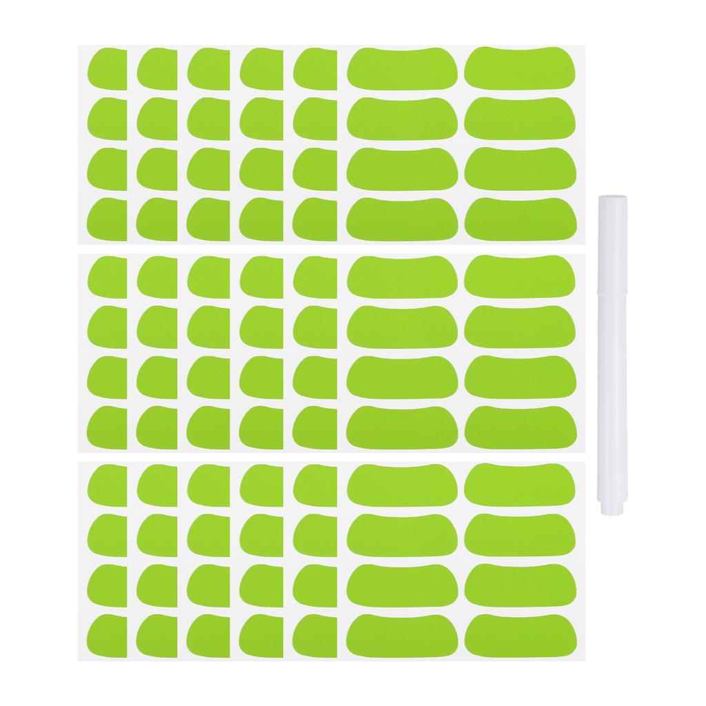 48-144Pairs Sports Eye Black Stickers Under Eye Black Strips Football Face Stickers Breathable Eyeblack Sticker with 1Pcs Pencil