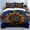 Mandala Design Bedding Set Soft Comfortable Duvet Cover Bedding Set Included 1*Duvet Cover & 2*Pillowcases, Gift