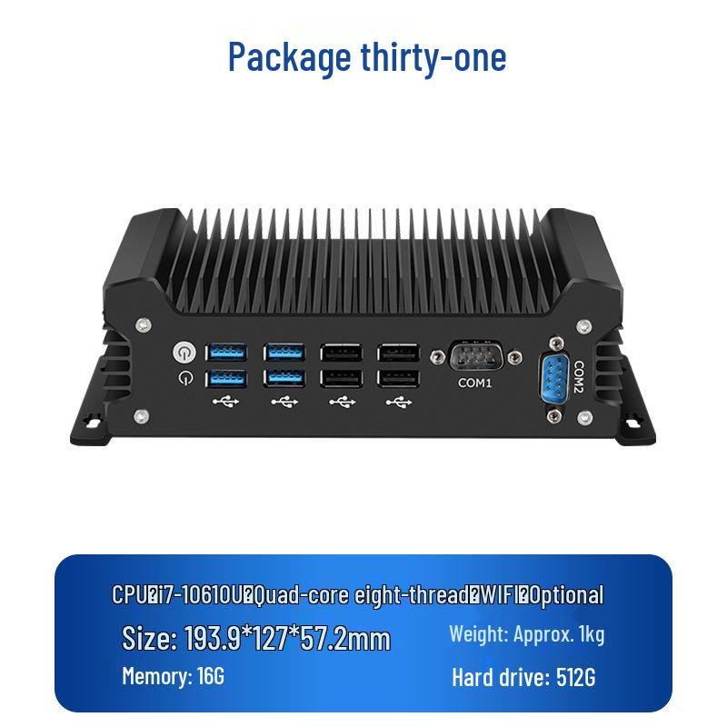 Čtyřjádrový J1900 Vložený Průmyslový Mini PC s Dvojitou Síťovou Kartou