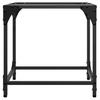  Coffee Table with Glass Top, 40x40x40 Cm, Steel