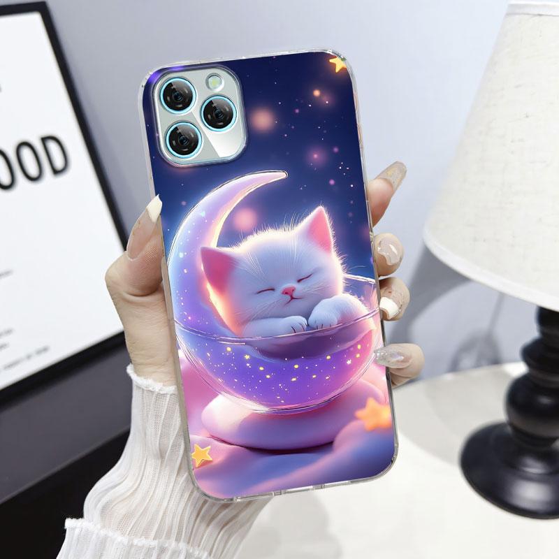For Blackview A95 A100 A200 Pro A85 Case Protective Cover For  Blackview A80S Marble Clear Soft Silicone Phone Case Cat Fundas