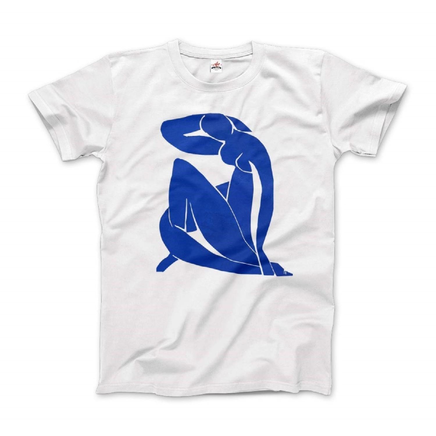

Matisse s Blue Figure 1952 Artwork T-Shirt (Adults, Youth, Short & Long Sleeve) XXXXXL білий