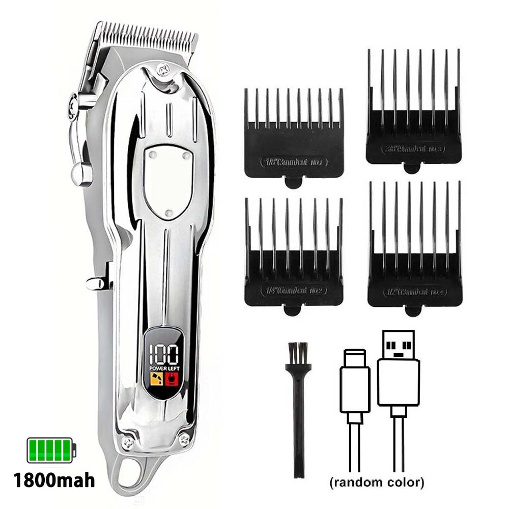 Pet Hair Clipper for Dogs and Cats, USB Rechargeable Electric Trimming Set, Cordless Dog Shaver, Low Noise Animal Trimme
