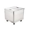 Commercial Mobile Stainless Steel Flour & Rice Storage Cart