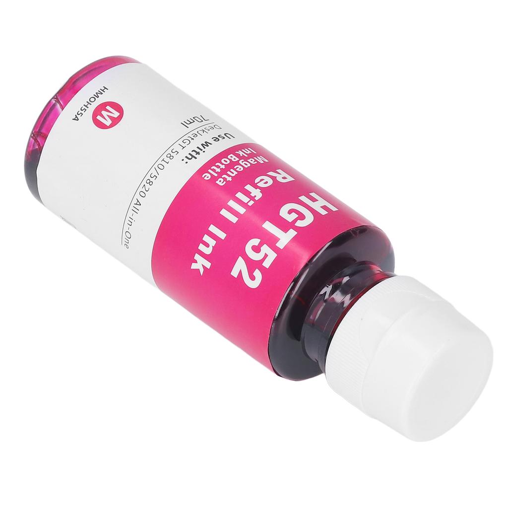 70ML Capacity Refill Ink Bottled Printing Ink Replacement for HP GT5810 5820 Printer Red