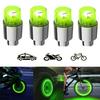 4Pcs Car Wheel Tire Tyre Air Valve Stem LED Light Caps Cover Green Accessories