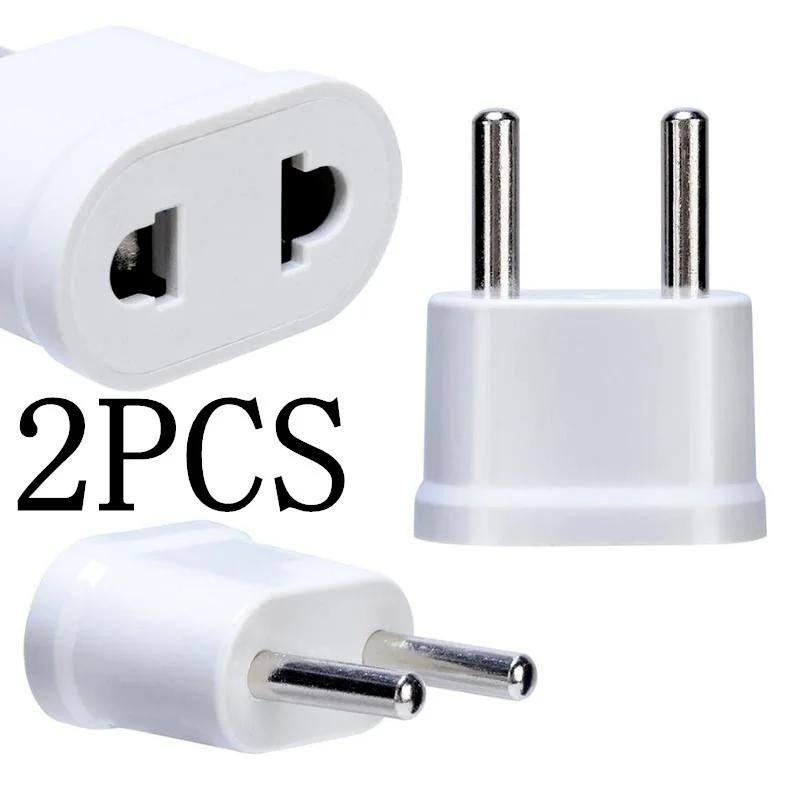 

2X Белое дорожное зарядное устройство Настенный адаптер питания переменного тока Конвертер США США в ЕС Европу