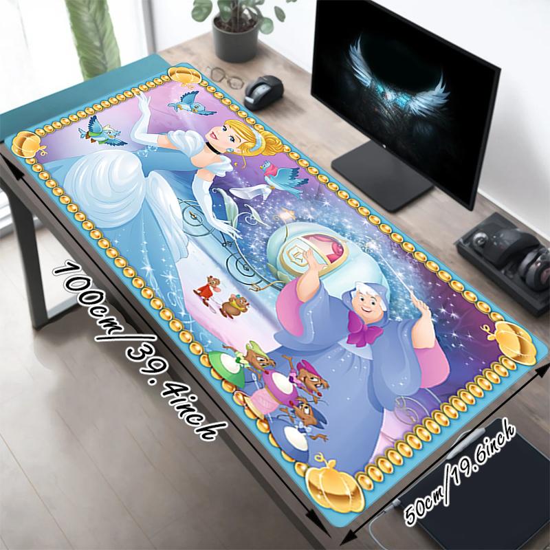 1Pc Cinderella'S Journey Gaming Mouse Pad Keyboard Desk Mat Non-slip Rubber Lock Edge Waterproof Computer Mousepad for Office Home Decor Ey112