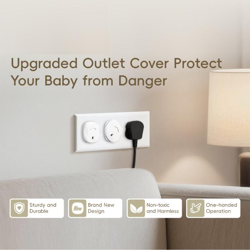 Baby Anti-Shock Sockets Cover Children Safety European Regulations Sockets Cover Power Supply Safety Cover Power Sockets