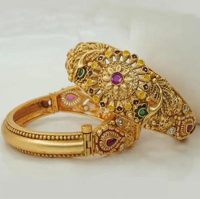 Gold Plated Copper Bangles Set