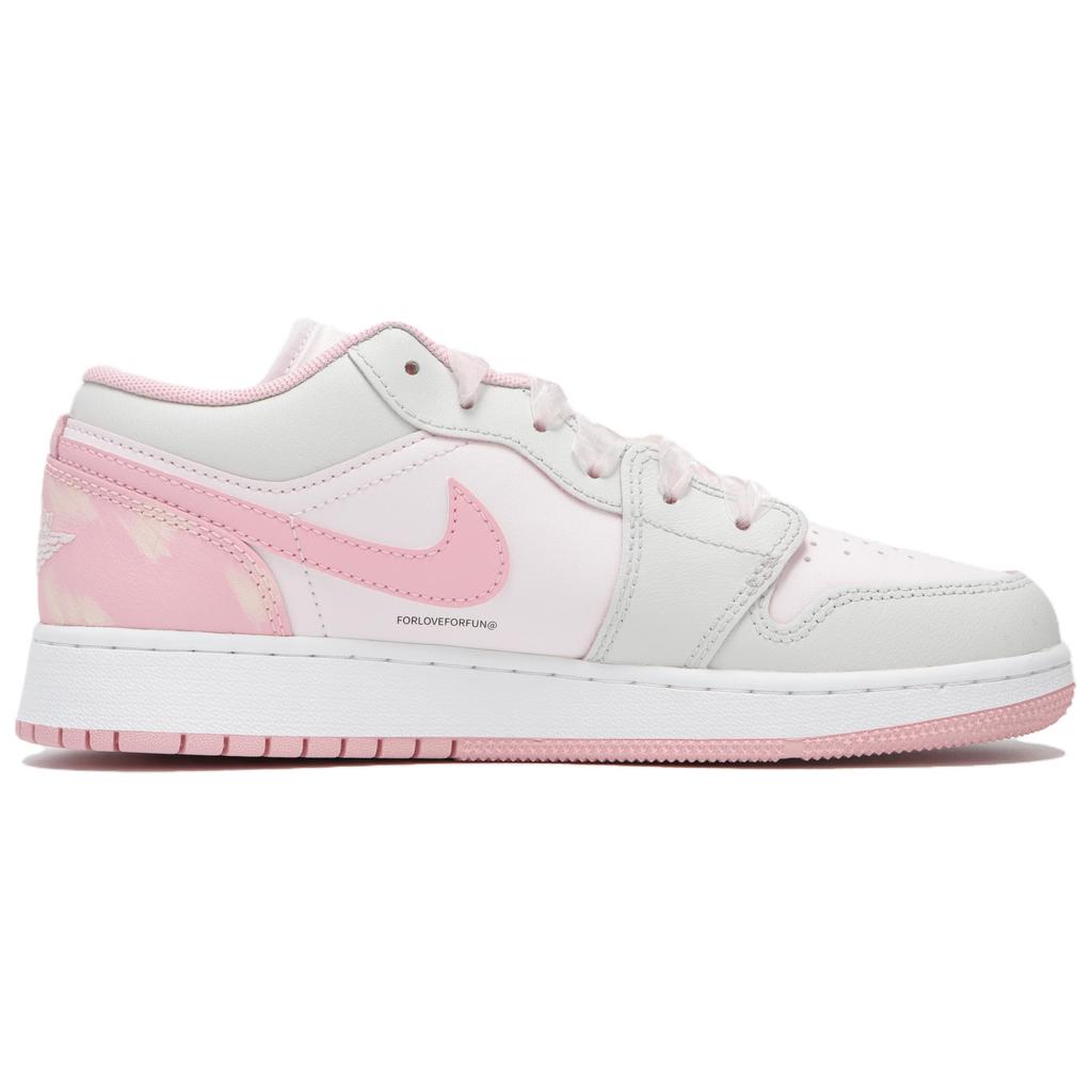Jordan Air Jordan 1 Low top Vintage Basketball Shoes Women's Pink Purple 553560-614(Team82-)