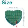 1 pz Blocchi di Spugna Floreale Grandi a Forma di Cuore Mattoni Floreali con Vassoio a Ventosa Spugna Verde per Fioristi Fango Floreale per Matrimoni Feste