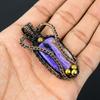 Charoite Gemstone Pure Copper Wire Wrapped Handmade Pendant Jewelry For Her