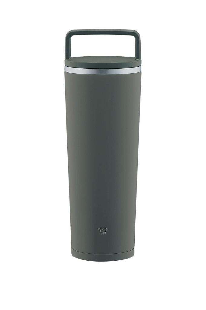 Zojirushi Thermos Water Bottle with Lid, 400ml, Forest Gray, Seamless Lid and Handle, Portable, Lid and Gasket Integrated, Easy to Clean, Only 2