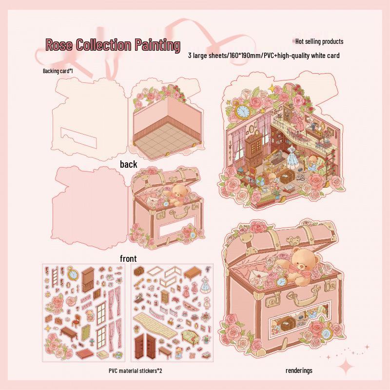 Mr. Paper Fairy Tale Book Series Flat Stickers - DIY Student Fun Pack