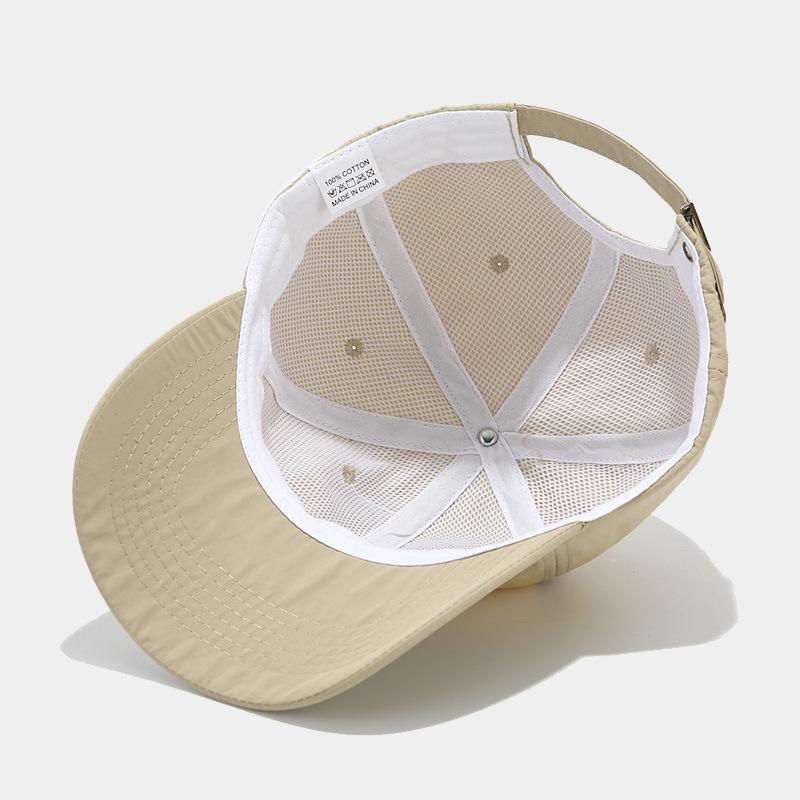 New simple light board baseball cap men's and women's versatile soft top sun hat outdoor sports sun protection quick-drying cap tide
