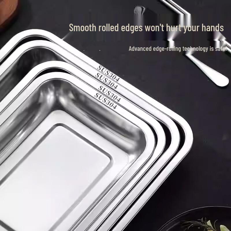 PFFLCN Commercial Perforated Stainless Steel Steaming Tray