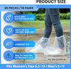 10 Pairs Waterproof Shoe Covers for Rain - Disposable Plastic Rain Shoe Covers Plastic Overshoes for Men Women - Boot Protector