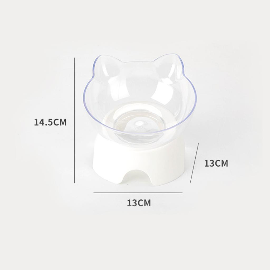 Cat Bowls,15 Degrees Tilted Raised Cat Food and Water Bowl Pet Feeder Bowls for Cat and Small Dog