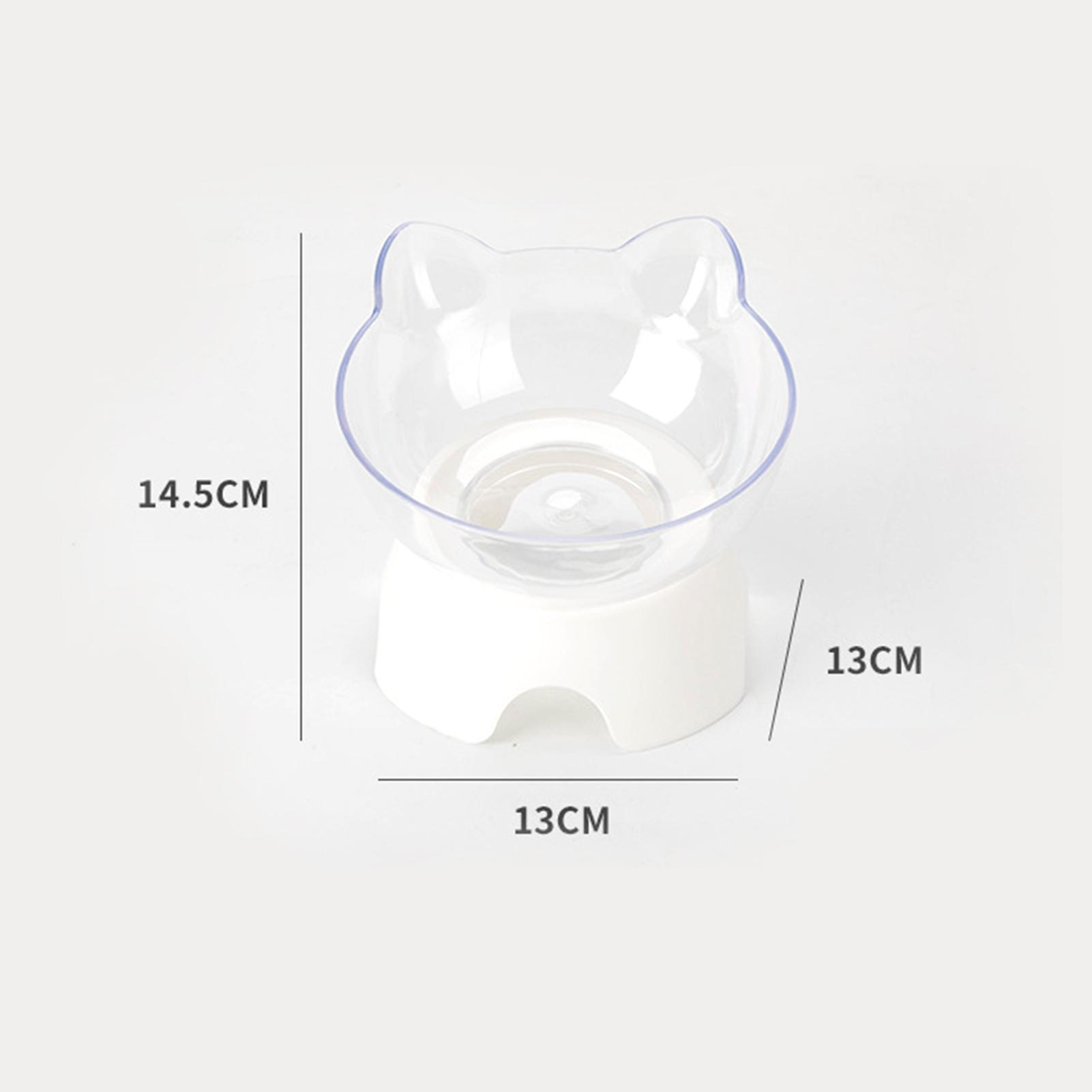 

Миски для кошек, наклонные под углом 15 градусов, приподнятые миски для корма и воды для домашних животных, миски-кормушки для кошек и маленьких собак прозрачный