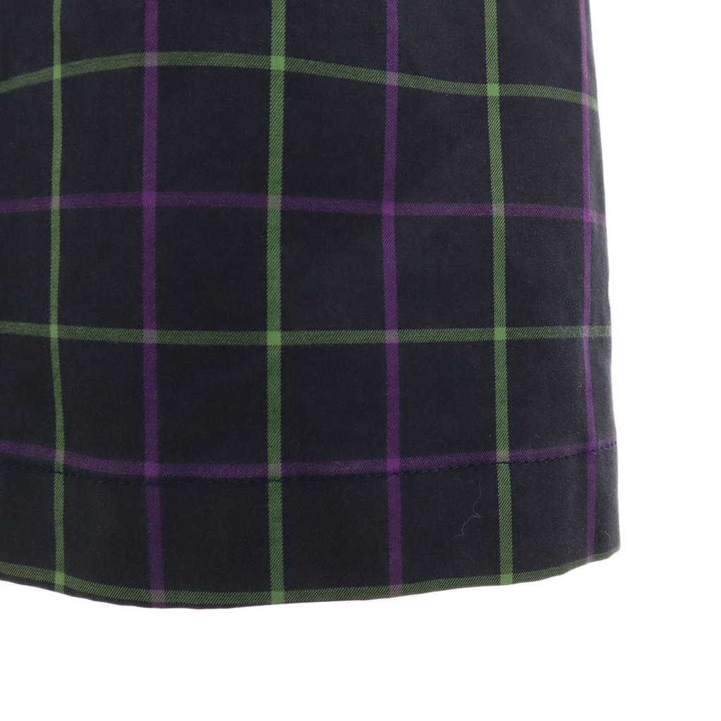 MACKINTOSH PHILOSOPHY Made In Japan Check Pattern Stainless Collar Coat Women Used