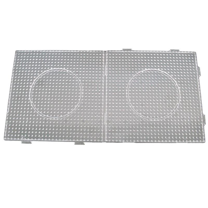 Base Hama Beads 5mm Trasparente Connettibile | Tavola Puzzle Educativa Termoresistente Fai da Te per Bambini