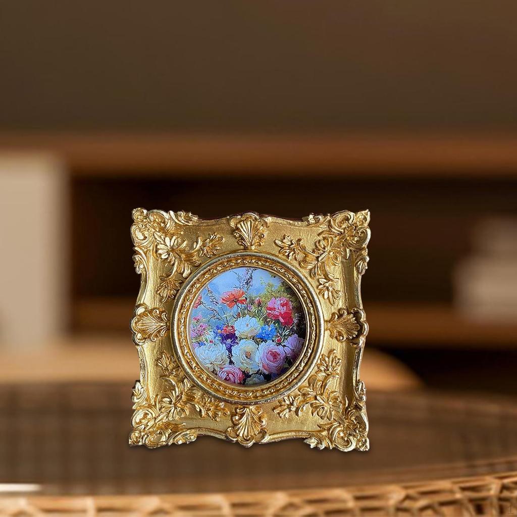 Vintage Photo Frame Holder Picture Small for Wall Hanging Table Gallery Art Bedroom Home