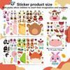 9Sheets Make Your Own Animals Stickers Children DIY Puzzle Sticker Games Make A Face Cute Panda Assemble Jigsaw Stickers Kids