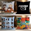 Fashion FFriendses Cushion Cover Soft Washable Pillow Case Multi-Scene for Couch Bed Travel Office Use