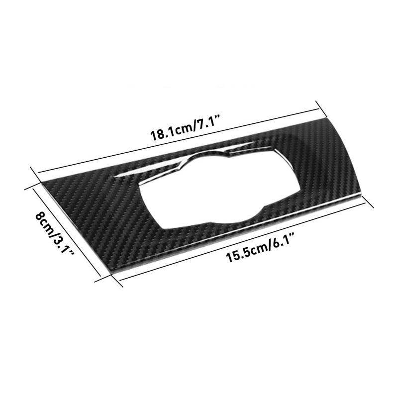ABS Carbon Fiber Car Headlight Switch Decorative Frame Cover Trim For BMW 3 Series E90 2005-2012