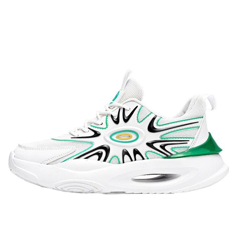 Teen Men's Shoes Summer Sports Fashion Internet Celebrity Breathable Trendy Brand Dad Shoes Stepping On Shit Feeling Mesh Casual White Shoes