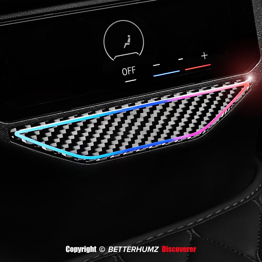 Real Carbon Fiber For BMW X3 G45 G48 2025 2026 Auto Rear Seat Air Vent Outlet Panel Trim Sticker Tuning Car Interior Accessories