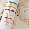 Bohemian Colorful Gold Palm Hand Chain - Fashionable Niche Jewelry Design