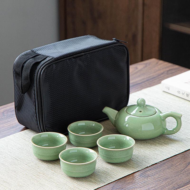 Ge Kiln Ceramic Travel Tea Set