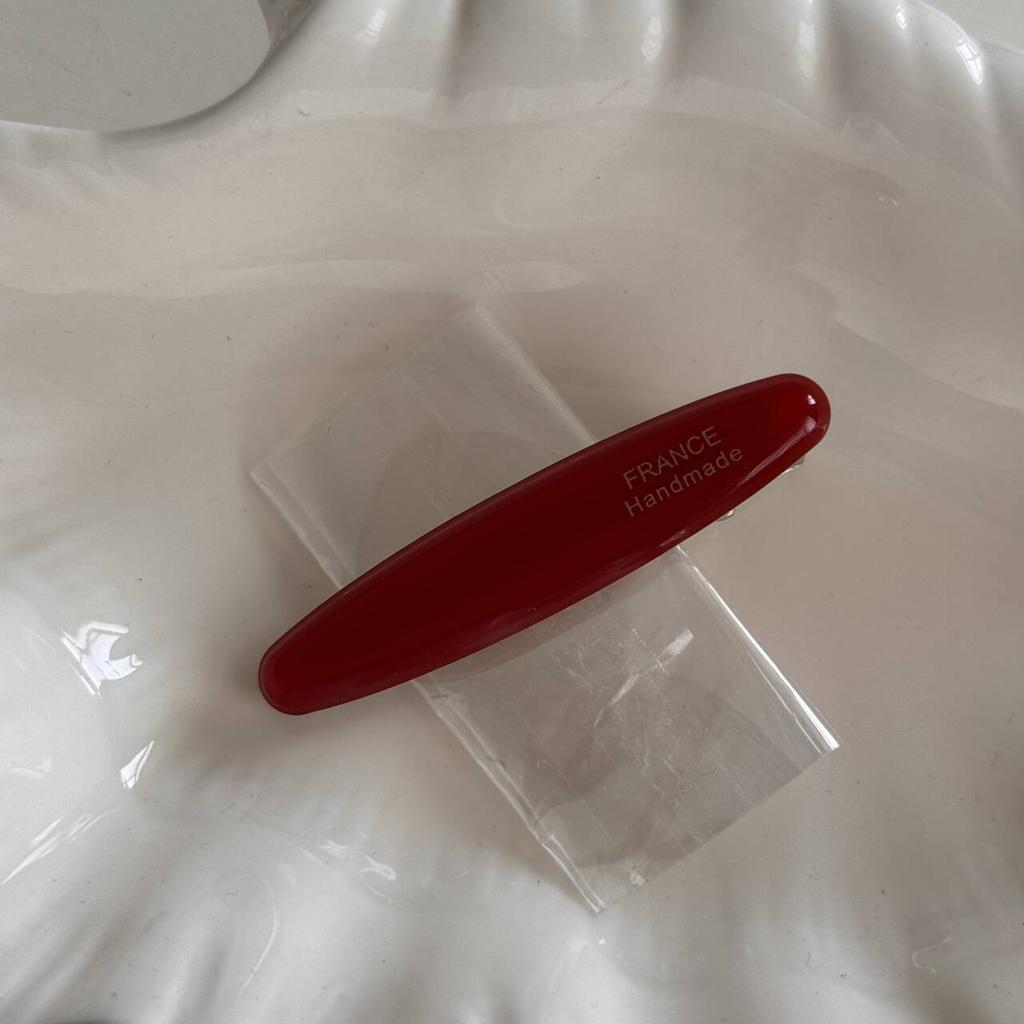 Retro Design Oval 6,2 CM Weidenblatt Haarspange Einfache Essigsäure Entenschnabelspange Seitenclip Kopfschmuck Pony Haaraccessoires